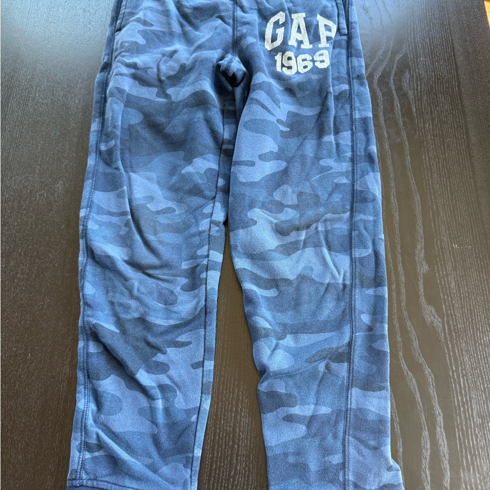GAP Kids Navy Camo Sweatpants